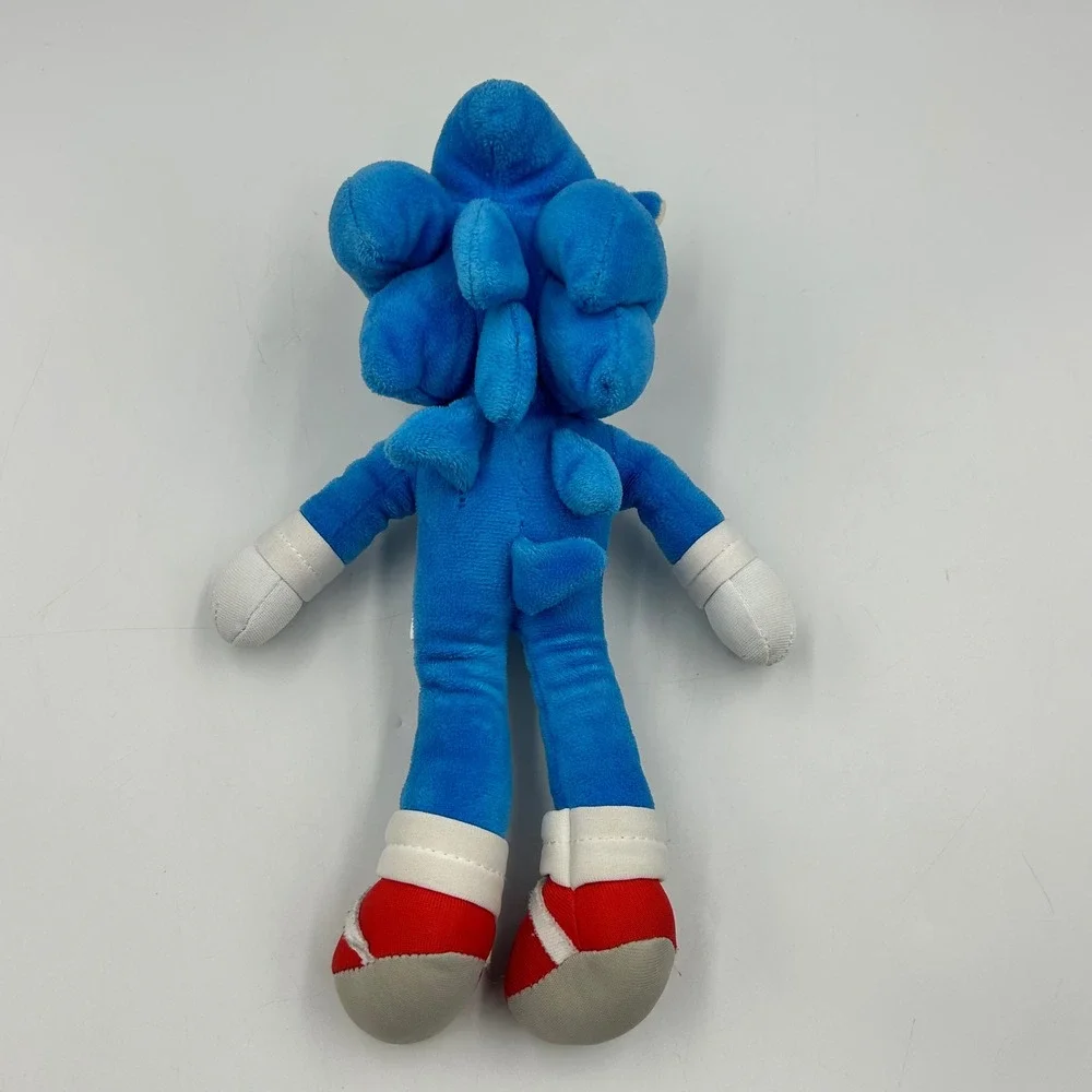 Sega Sonic the Hedgehog Plush Blue Small Movie Version EUC 10 T x 4 x 4 in
